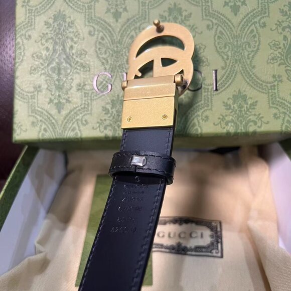 Gucci Double G Reversible Belt Sz 95cm - Picture 3 of 6
